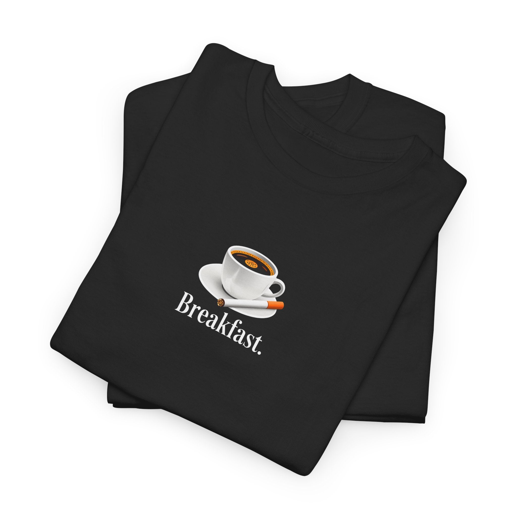 "Breakfast." Coffee Graphic Tee