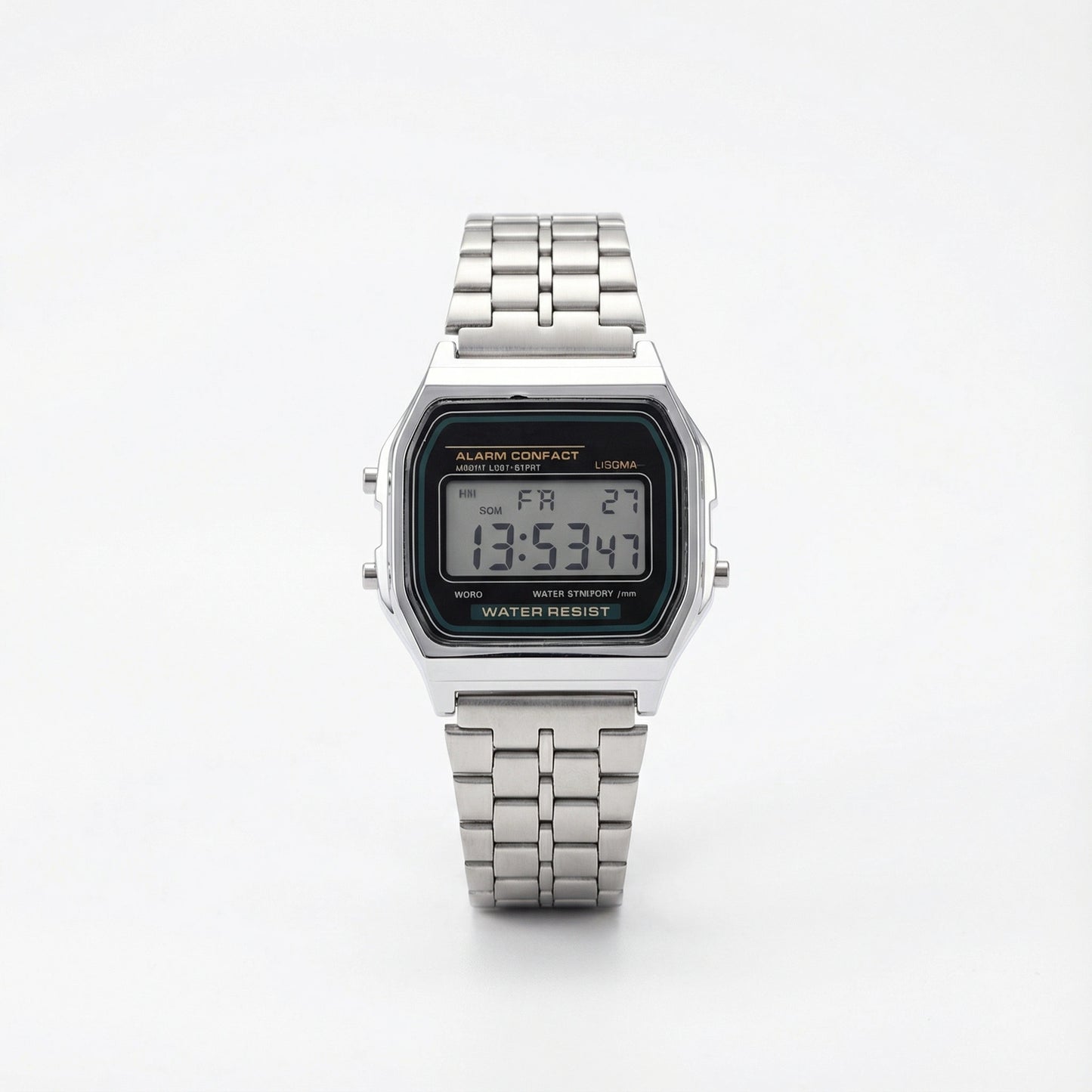 CE&ROHS Retro Digital Steel Watch