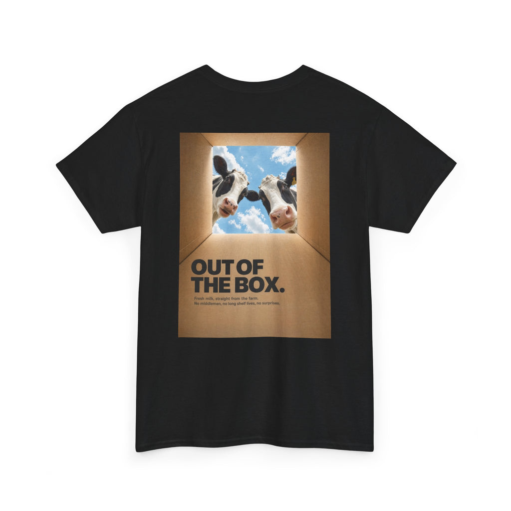 "Out of the Box" Funny Cow Graphic Tee