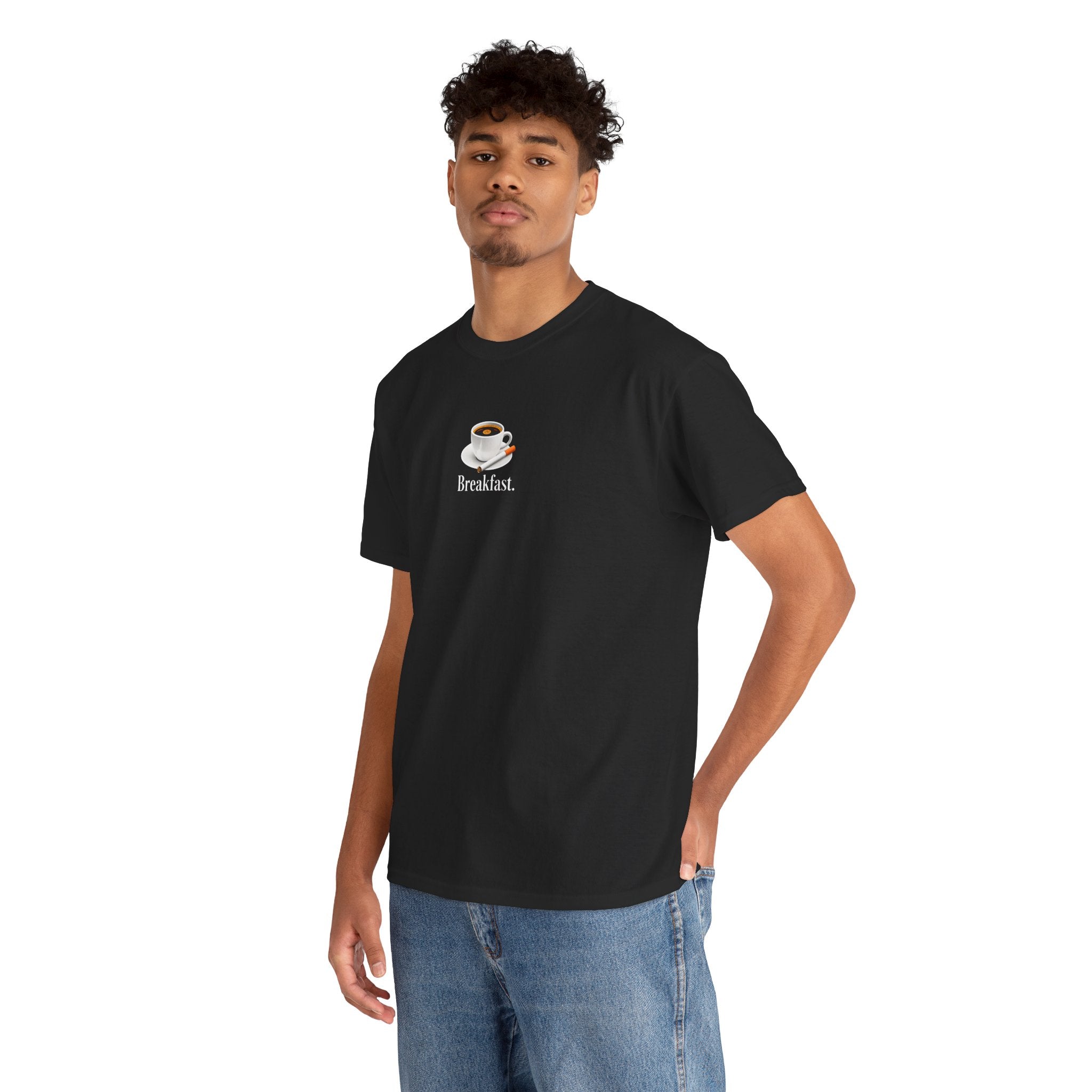 "Breakfast." Coffee Graphic Tee