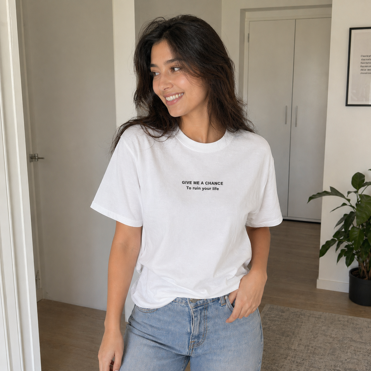 "Give Me a Chance" Motivational Graphic Tee
