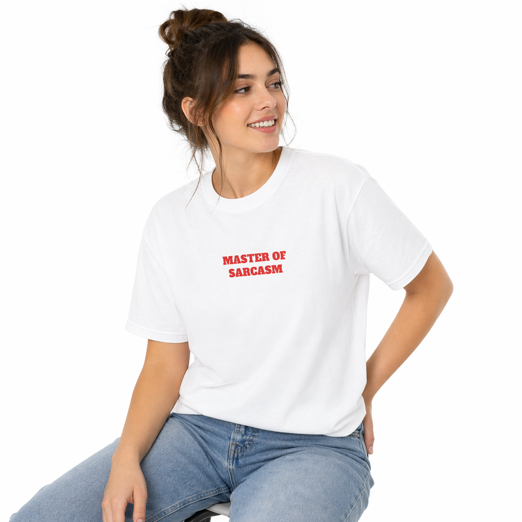 "Master of Sarcasm" Minimalist Graphic Tee