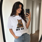 "Cat My Ex" Funny Cat Lover Graphic Tee